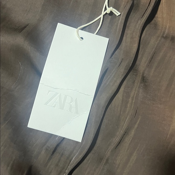 Zara White & Brown Cow-Print Teddy Jacket - Picture 5 of 6